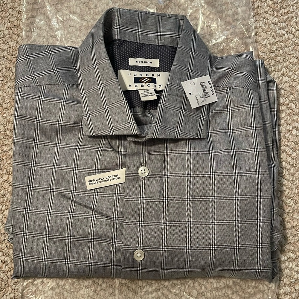 Brand New Joseph Abboud Button Down Pattern - Large Tall